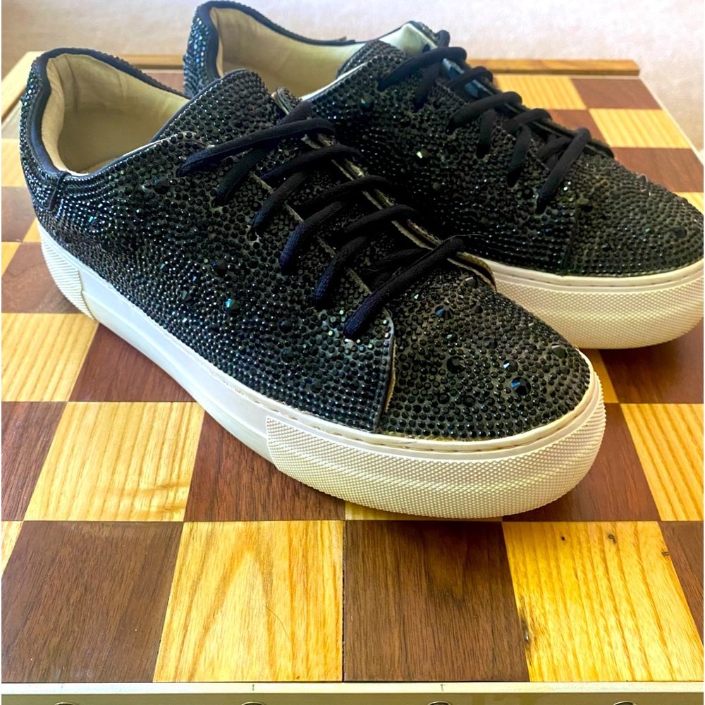Platform Sparkle Sneakers Womens 7.5